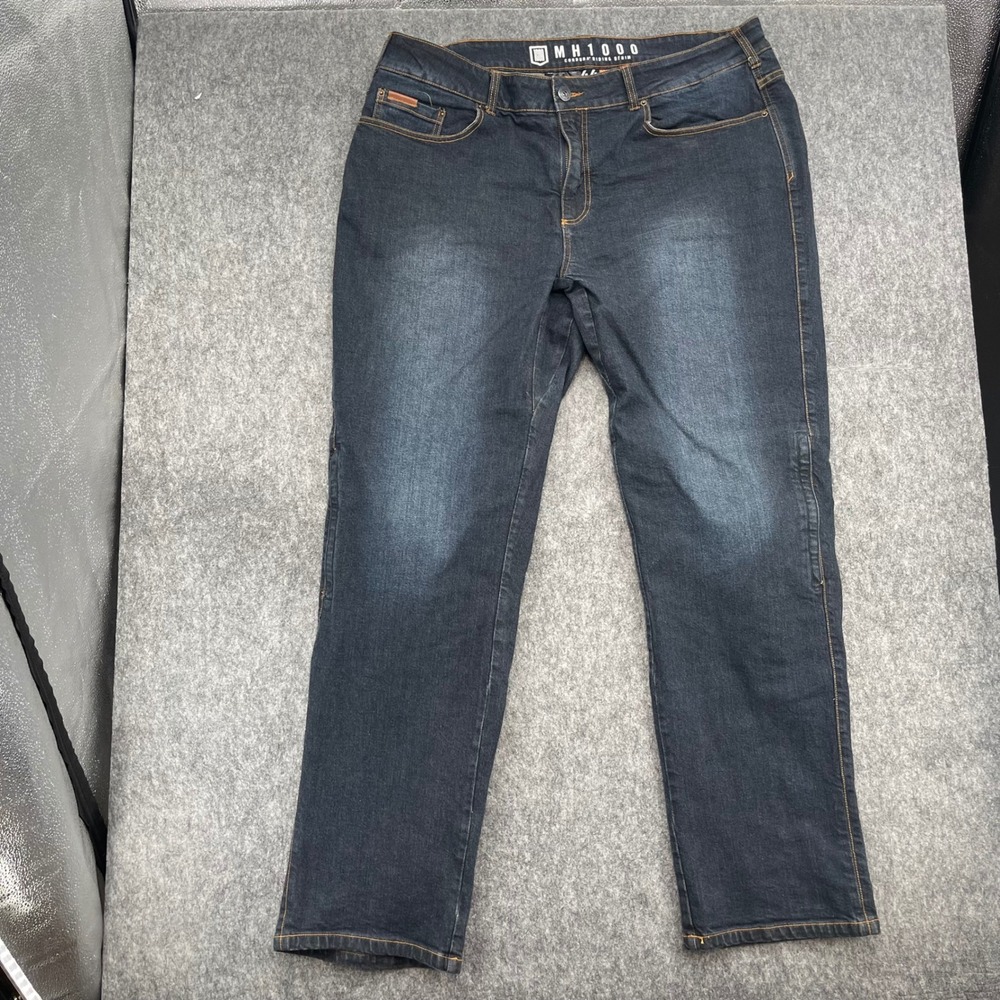 Icon MH1000 Cordura Riding Denim Jeans Mens 44 Dark Wash Blue Motorcycle Pants